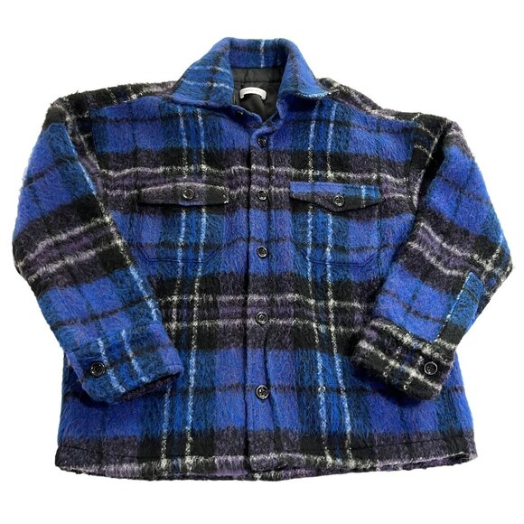 Anine Bing Samone Blue Plaid Jacket - Picture 1 of 5